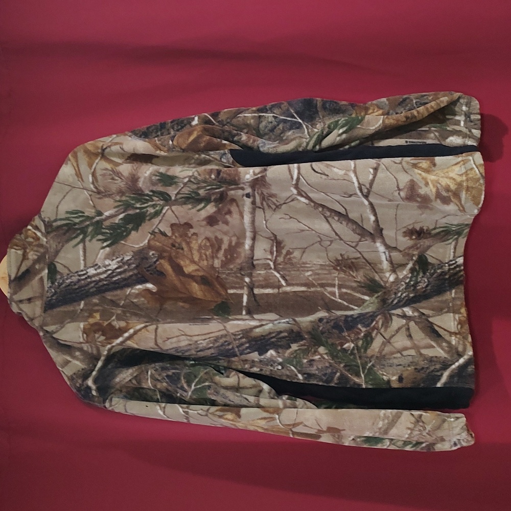 Fleece Jacket WALLS Mens Hunting Camouflage Full Zip Pockets Lightweight - Mediu - Picture 5 of 11